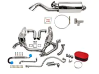 Sport Performance Package with Single Oval Outlet Tailpipe. Porsche 911 turbo Flatnose - 93011103806, 93021103301, 93021103304
